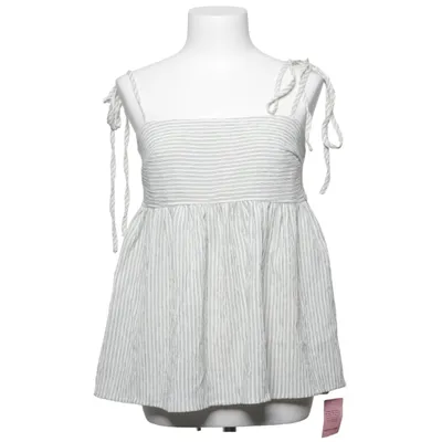 Linne (Vit, Blå) från PrettyLittleThing Elastan, Polyester, Viskos