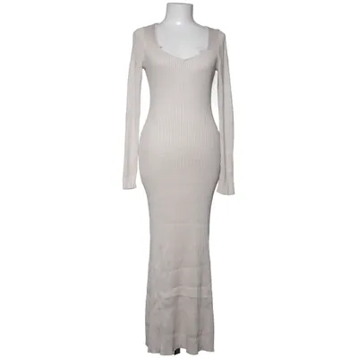 Maxi jurk (Beige) van Abercrombie & Fitch Polyamide, Viscose