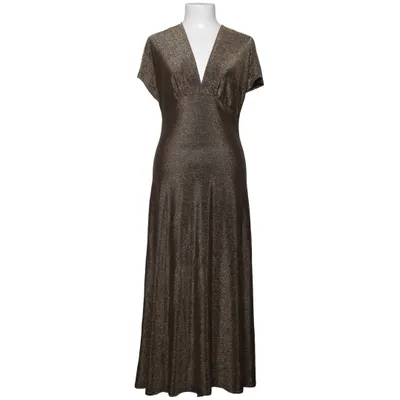 Långklänning (Guldfärgad) från Stockholms Klänningsfabrik Elastan, Metallfiber, Nylon