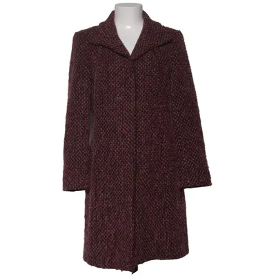 Coat (Red, Multicolored) from Cappuccini by Desam Acrylic, Polyamide, Polyester, Wool
