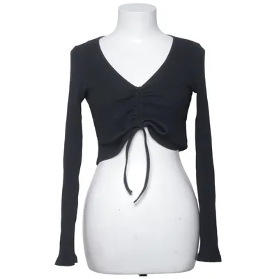 Crop top (Zwart) van The Girl Who Katoen, Elastaan