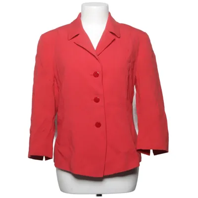 Blazer (Red) from Ritva Falla Linen, Polyester, Viscose