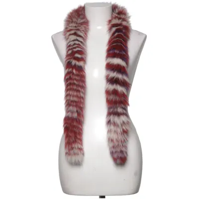 Pälskrage (Röd, Flerfärgad) Päls, Skinn