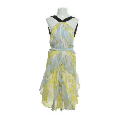 Jurk (Blauw, Geel) van H&M Conscious Collection Exclusive Lyocell, Polyamide, Zijde