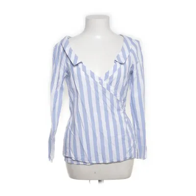 Wikkelblouse (Wit, Blauw) van Zara Trafaluc