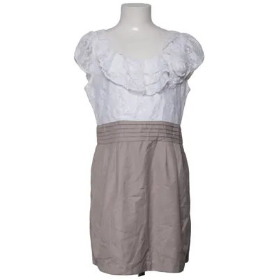 Dress (Beige, White) from Aria Elastane, Polyamide, Polyester, Viscose