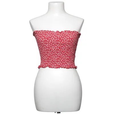 Tube top (Red, White) from Pacsun Polyester, Viscose