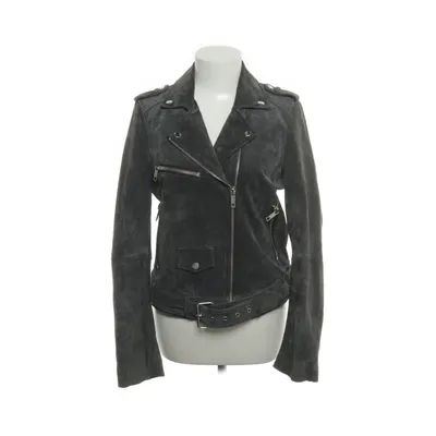 Bikerjack (Grijs) van Review Leer, Polyester