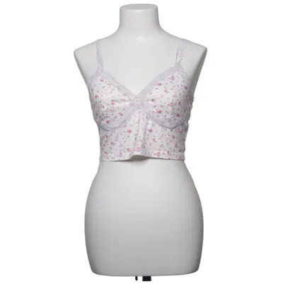 Pyjamatop (Wit, Roze) van Romwe Elastaan, Polyester