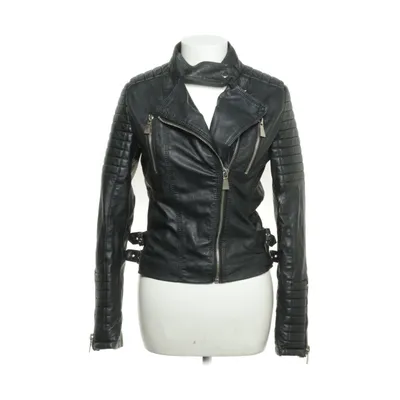 Bikerjack (Zwart) van Voyelles Polyester, Polyurethaan