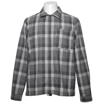 Overshirt (Gray, White) from Anerkjendt Polyester, Wool