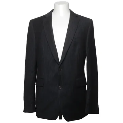 Blazer (Gray) from Riley Black Polyester, Viscose, Wool