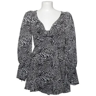 Jurk (Zwart, Wit) van L'Academie Elastaan, Polyester