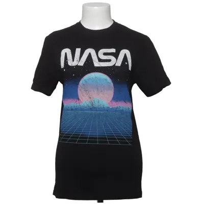 T-shirt (Black, Multicolored) from Nasa Cotton