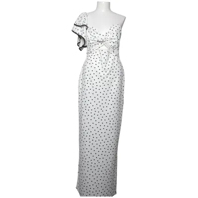 Maxikleid (Weiß, Schwarz) von Boohoo Elasthan, Polyester