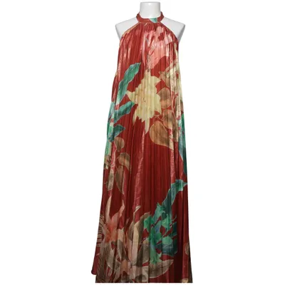 Halternek jurk (Rood, Meerkleurig) van Fashion Nova Polyester