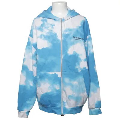 Hoodie (Blue, White) from Black Squad Cotton, Polyester