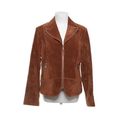 Leather jacket (Brown) from David Moore Polyester, Leather