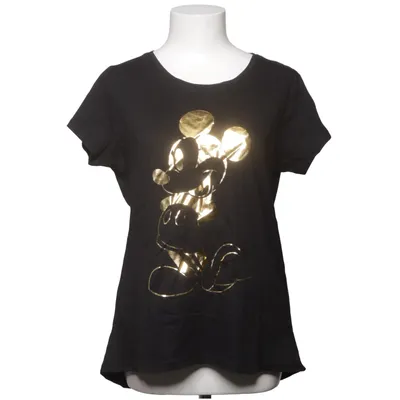 T-shirt (Zwart, Goud) van Disney Katoen, Viscose