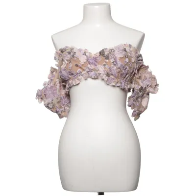 Crop Top (Beige, Lila, Mehrfarbig) von For Love & Lemons
