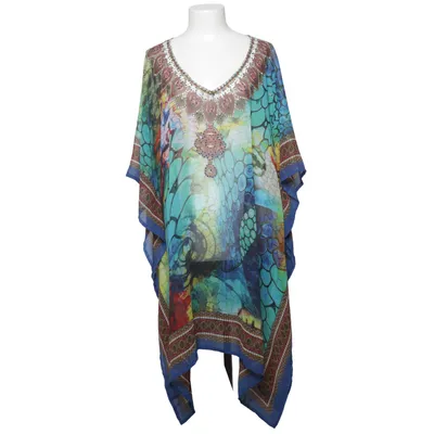 Kaftan (Blue, Multicolored) from Love Culture Polyester