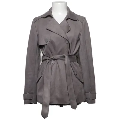 Trench-coat (Gris) de Softy Collection Élasthane, Polyester