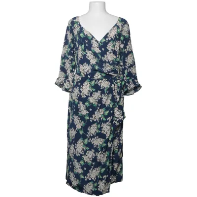 Robe portefeuille (Bleu, Vert, Blanc) de Shelly London Soie
