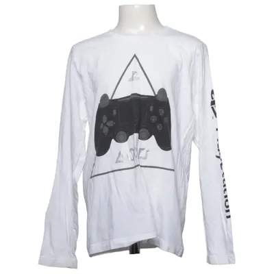 T-shirt à manches longues (Blanc) de Playstation Coton