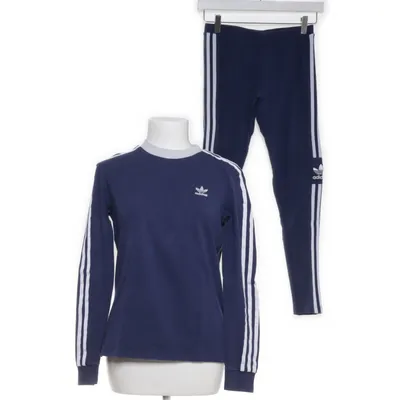 Set (Blauw) van Adidas Katoen, Elastaan