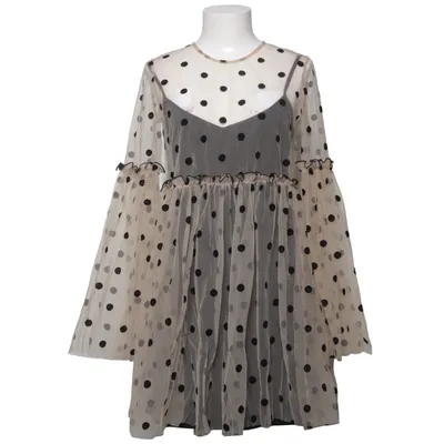 Klänning (Beige, Svart) från ASOS Polyamid, Polyester
