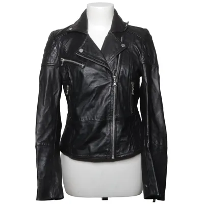 Bikerjacke (Schwarz) von Barneys Originals Leder, Polyester