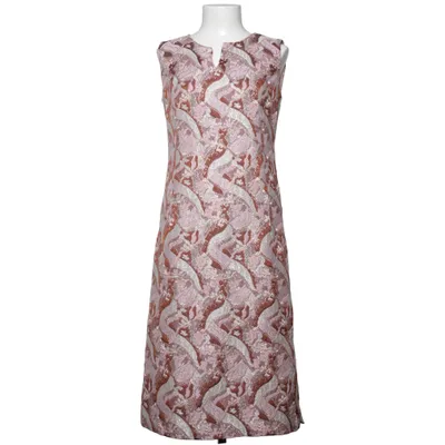 Robe longue (Rose, Marron, Multicolore) de Kerema Acétate, Fibre métallique, Soie, Laine