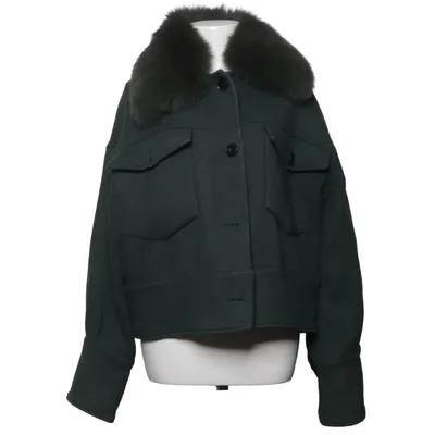 Jacka (Grön) från Meotine Elastan, Rävpäls, Polyester, Viskos