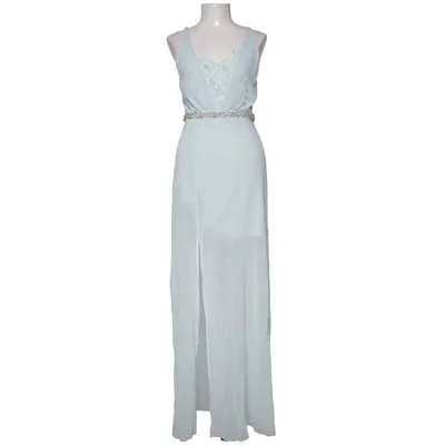 Avondjurk (Blauw) van Elise Ryan Katoen, Polyamide, Polyester