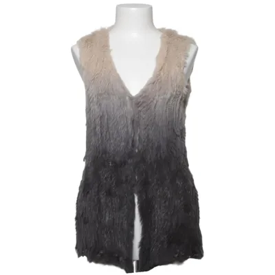 Fellweste (Beige, Grau) von Hallhuber Donna Pelz, Leder