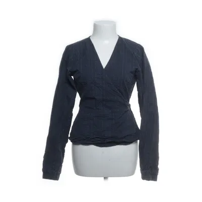 Wikkelblouse (Blauw, Zwart) van Envii