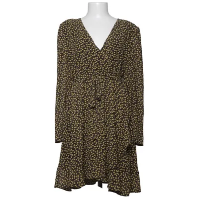 Wrap dress (Black, Yellow) from Colourful Rebel Polyester, Viscose