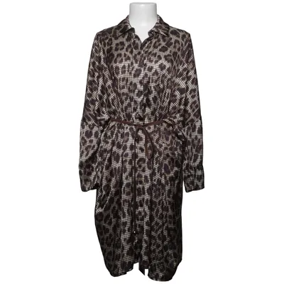 Shirt dress (Brown, Black) from Motel Polyester