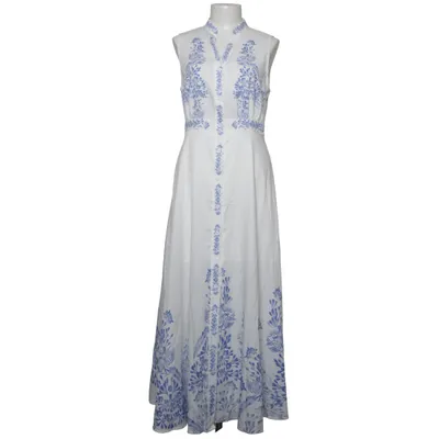 Robe chemise (Blanc, Bleu) de Shein