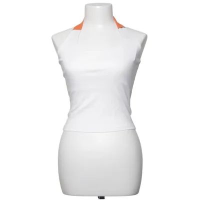 Haltertop (Wit, Oranje)
