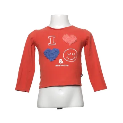 T-shirt à manches longues (Rouge) de Lemon Beret Élasthane, Coton biologique