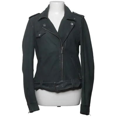 Veste de motard (Vert) de Oakwood Coton, Cuir, Polyester