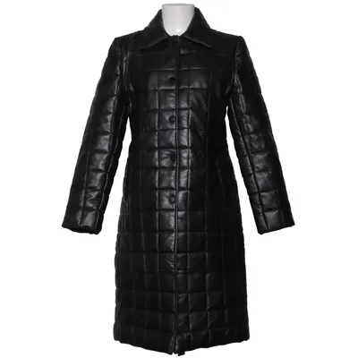 Läderkappa (Svart) från Cigno Nero Skinn, Polyester