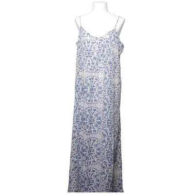 Robe longue (Bleu, Beige) de Plus Fine Coton