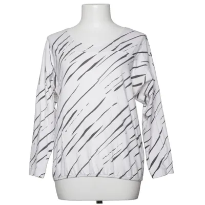 Långärmad t-shirt (Vit, Svart) från House of Lola Bomull, Elastan
