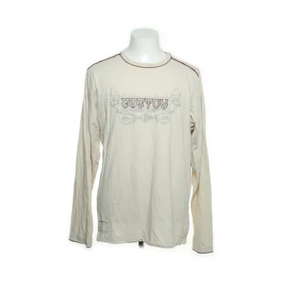 Langærmet t-shirt (Beige, Rød) fra Easton Bomuld