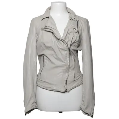 Biker jacket (Beige) from Muubaa Cotton, Leather, Polyester