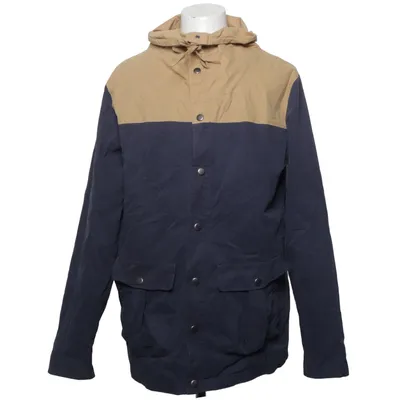 Outdoor jacket (Blue, Beige) from Red Collar Project Cotton, Polyamide, Polyester