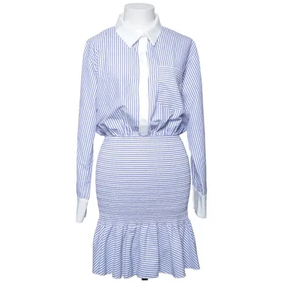 Klänning (Blå, Vit) från Shein Polyester