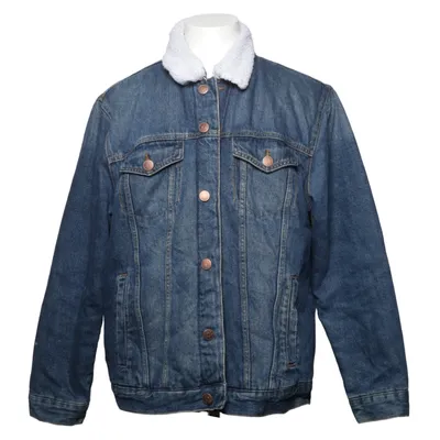Gefütterte Jeansjacke (Blau) von Premium Jeans Baumwolle, Polyester